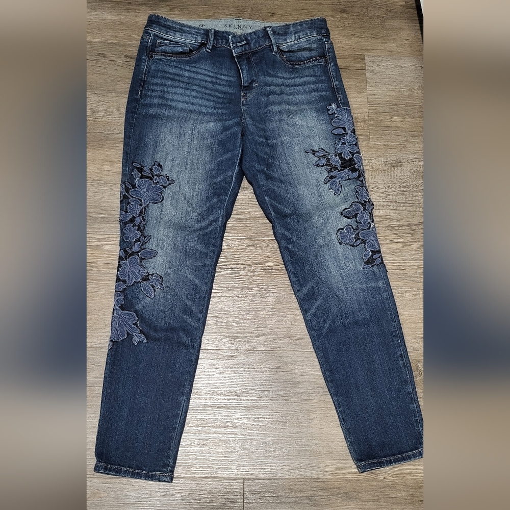 White House Black Market Blue Straight Jeans
